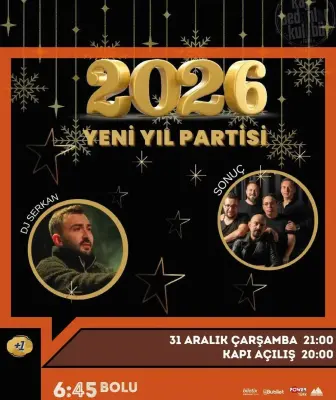 6:45 Kaybedenler Kulübü Bolu Yılbaşı Programı 2026