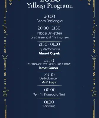 Efendiler Kulübü İzmir Yılbaşı Programı 2026