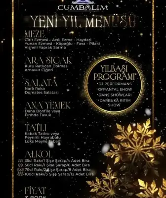 Cumbalım Meyhane İstanbul Yılbaşı Programı 2026