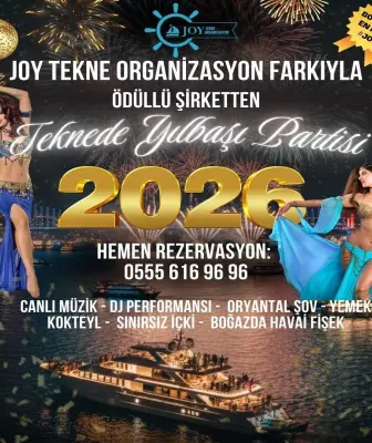 İstanbul Yılbaşı 2026 Joy Tekne Programı