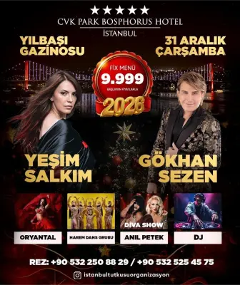 İstanbul Yılbaşı 2026 Programı CVK Park