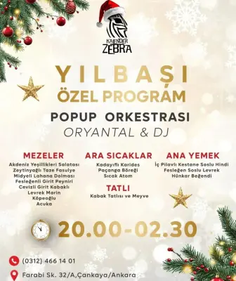 Kalender Zebra Ankara Yılbaşı Programı 2026