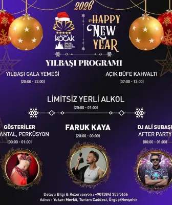 Emin Koçak Termal Kapadokya Yılbaşı Programı 2026