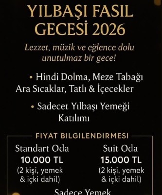 Play Concept Hotel Şile Yılbaşı Programı 2026