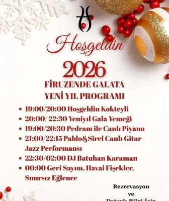 Firuzende Restaurant İstanbul Yılbaşı Programı 2026