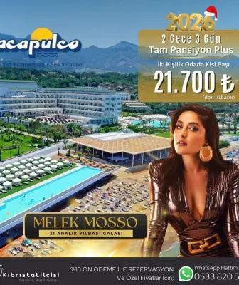Acapulco Hotel Kıbrıs Yılbaşı Programı 2026