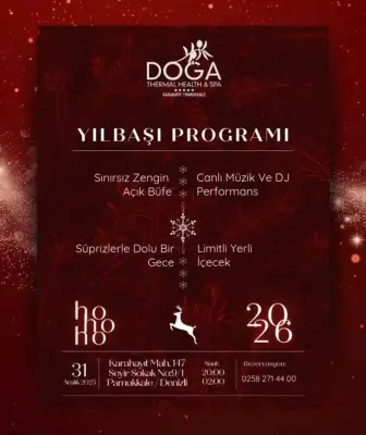Doğa Thermal Hotel Pamukkale Yılbaşı Programı 2026