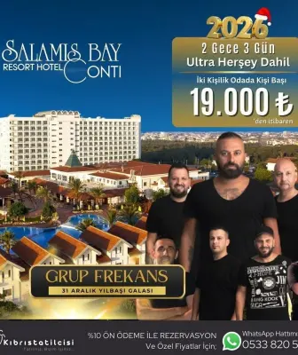 Salamis Bay Conti Hotel Kıbrıs Yılbaşı Programı 2026