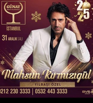 Günay Restaurant İstanbul Yılbaşı Programı 2026