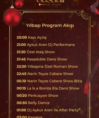 Şaşaalı Ataşehir Restaurant İstanbul Yılbaşı Programı 2026