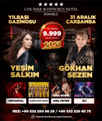 CVK Park Bosphorus Hotel Yılbaşı Programı 2026