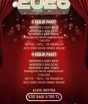 Muteber Ocakbaşı Mersin Yılbaşı Programı 2026