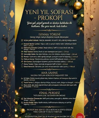 Prokopi Restaurant Kapadokya Yılbaşı Programı 2026