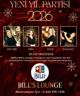 Bill's Lounge İzmir Yılbaşı Programı 2026