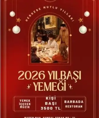 Barb’ada Meyhane Büyükada Yılbaşı Programı 2026