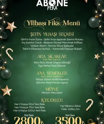 Abone Pera İstanbul Yılbaşı Programı 2026