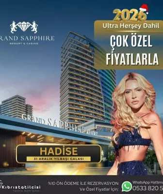 Kıbrıs Grand Sapphire Yılbaşı Programı 2026
