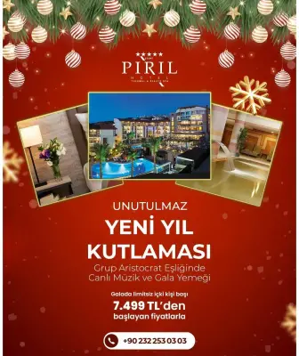 Pırıl Hotel Thermal & Beauty Spa İzmir Yılbaşı Programı 2026