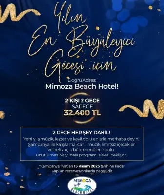 Mimoza Beach Hotel Kıbrıs Yılbaşı Programı 2026