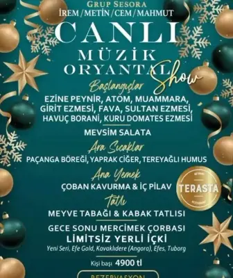 Terasta Tunalı Ankara Yılbaşı Programı 2026