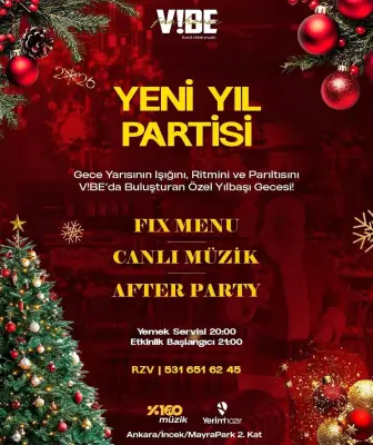 Vibe İncek Ankara Yılbaşı Programı 2026