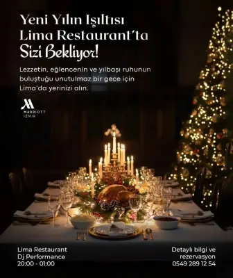 İzmir Marriott Hotel Yılbaşı Programı 2026