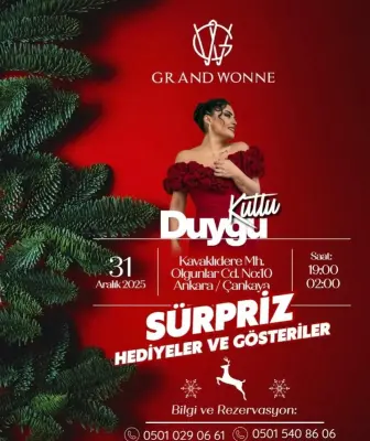 GrandWonne Hotel Ankara Yılbaşı Programı 2026
