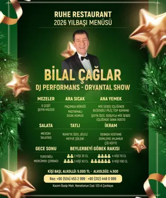 Ruhe Restaurant Ankara Yılbaşı Programı 2026