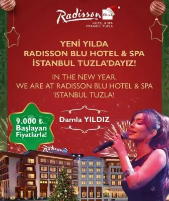 Radisson Blu Hotel & Spa Istanbul Tuzla Yılbaşı Programı 2026