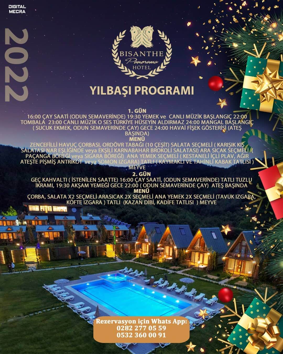 Tekirdağ Bisanthe Panorama Sütlüce Dağ Otel Yılbaşı Programı 2022