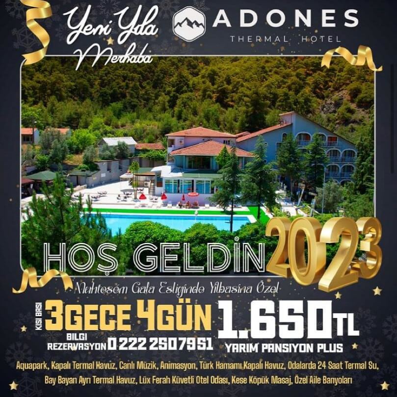 Adones Thermal Eskişehir Yılbaşı Programı 2023