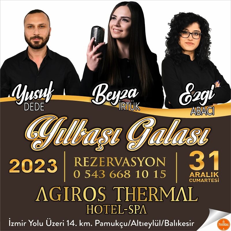 Agiros Thermal Resort Hotel Balıkesir Yılbaşı Programı 2023