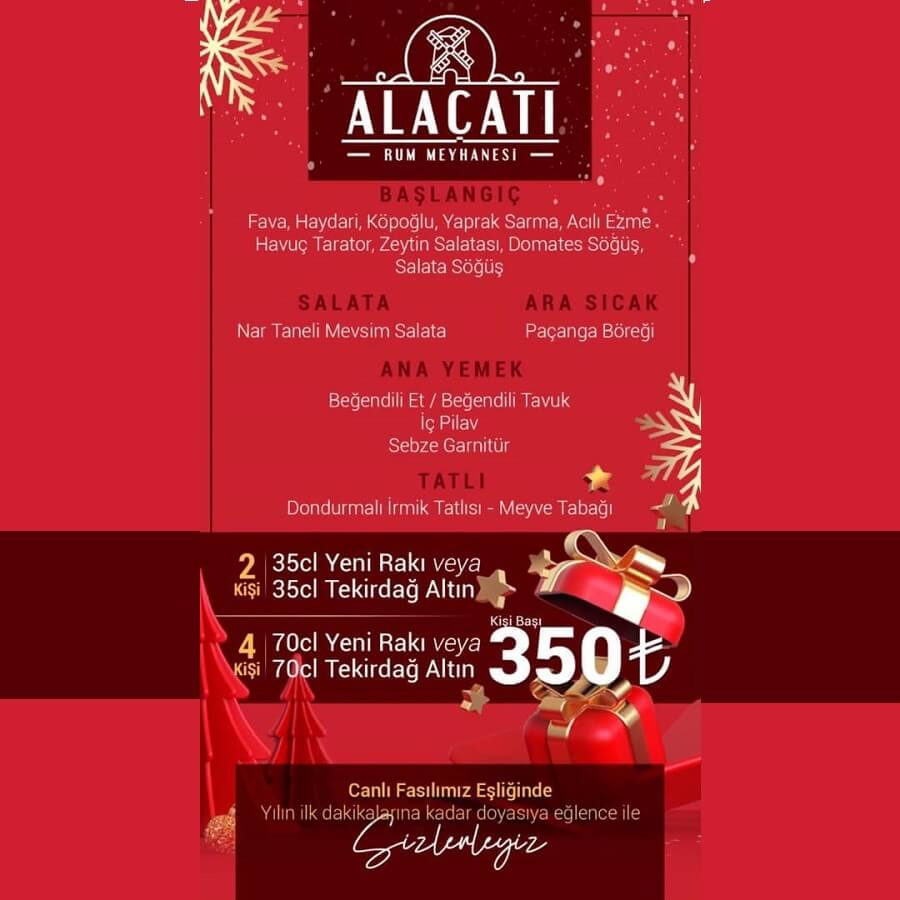 Alaçatı Restaurant Rum Meyhanesi Eskişehir Yılbaşı Programı 2022
