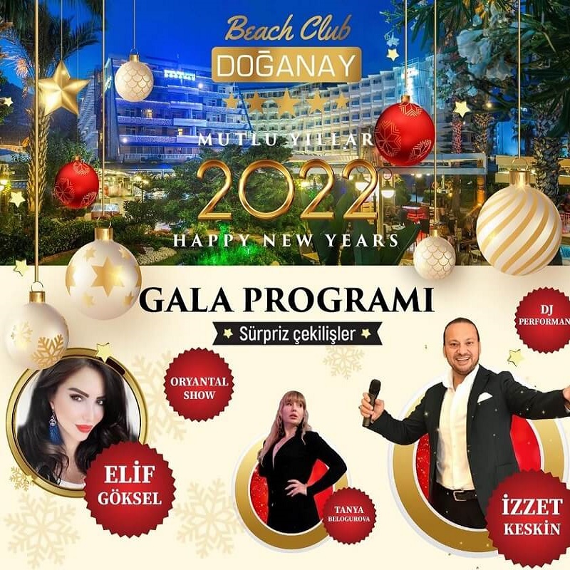 Alanya Beach Club Doğanay Yılbaşı Programı 2022
