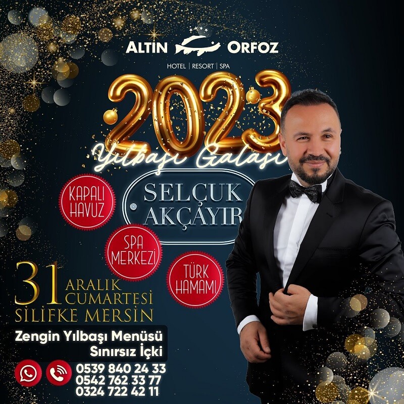 Altın Orfoz Hotel Mersin Yılbaşı Programı 2023