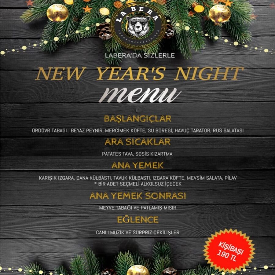 Ankara LaBERA Cafe Restaurant Yılbaşı Programı 2022