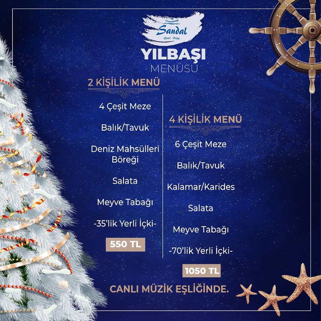 Ankara Sandal Meze Balık Yılbaşı Programı 2022