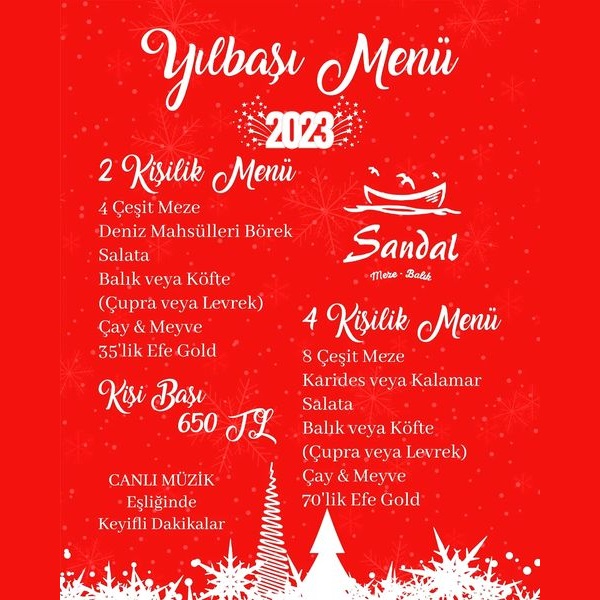 Ankara Sandal Meze & Balık Yılbaşı Programı 2023