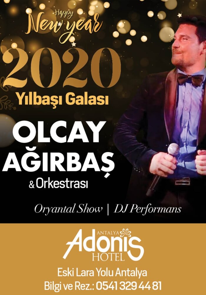 Antalya Adonis Hotel Yılbaşı Programı 2020