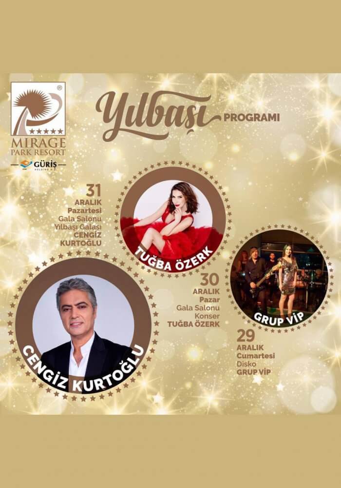 Antalya Mirage Park Resort 2019 Yılbaşı Galası