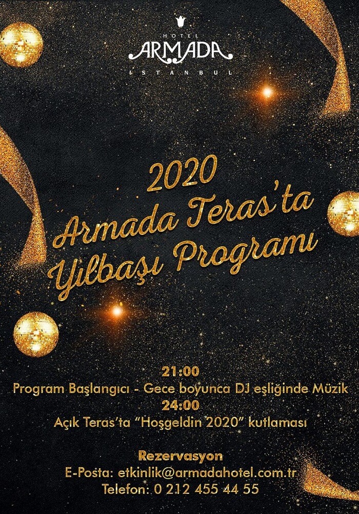 Armada Otel Teras İstanbul Yılbaşı Programı 2020