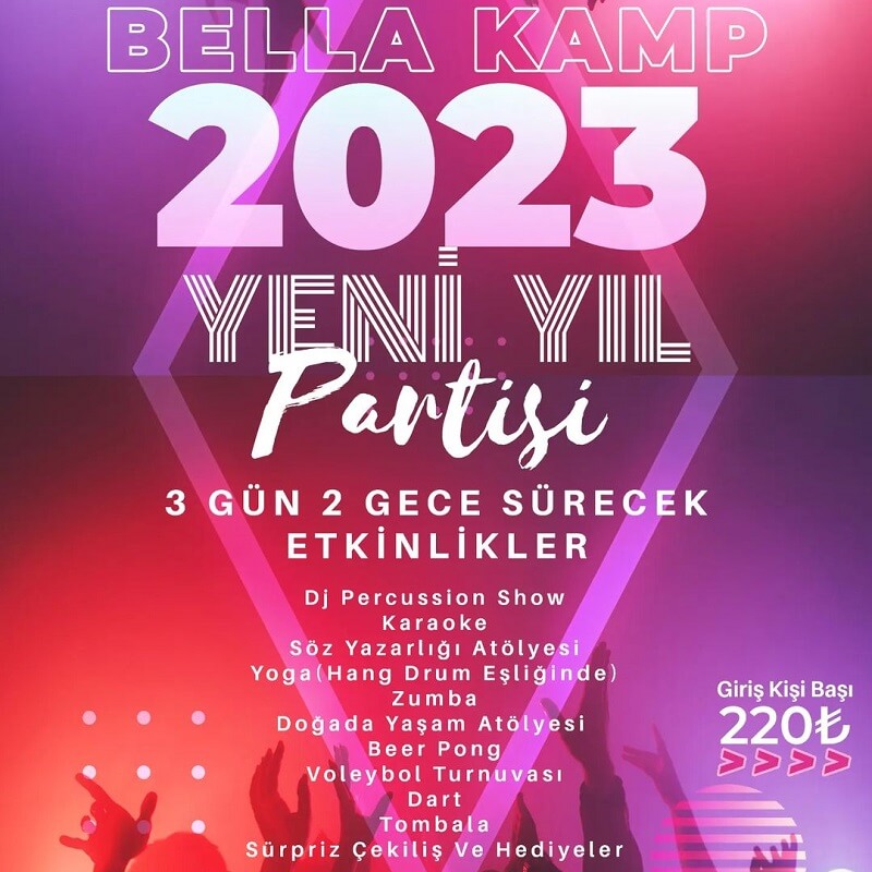 Bella Kamp Şile Yılbaşı Programı 2023