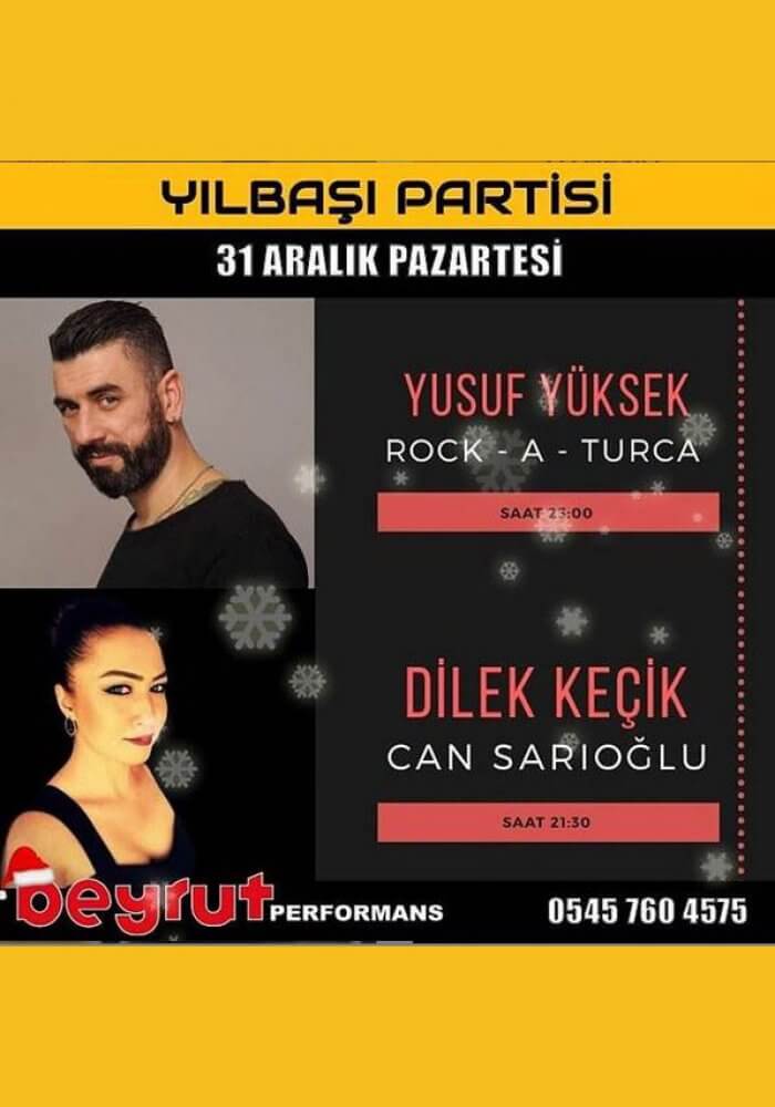 Beyrut Performans İstanbul Yılbaşı Programı 2019
