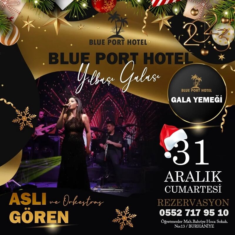 Blue Port Hotel Balıkesir Yılbaşı Programı 2023