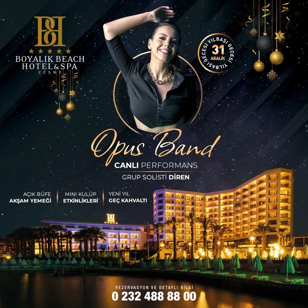 Boyalık Beach Hotel Çeşme Yılbaşı Programı 2024