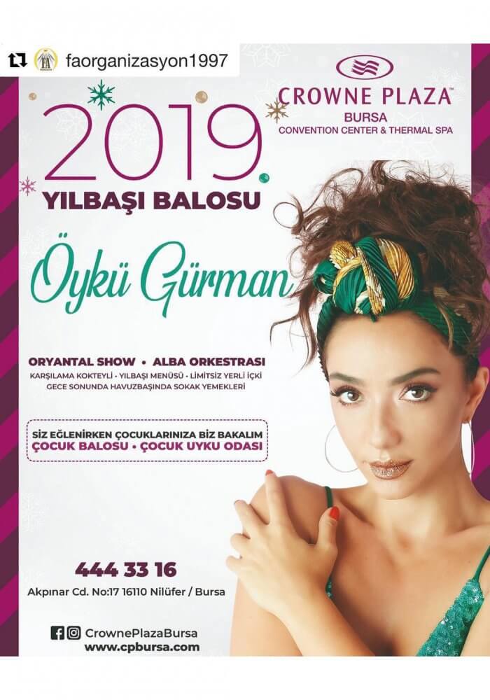 Bursa Crowne Plaza Yılbaşı Programı 2019