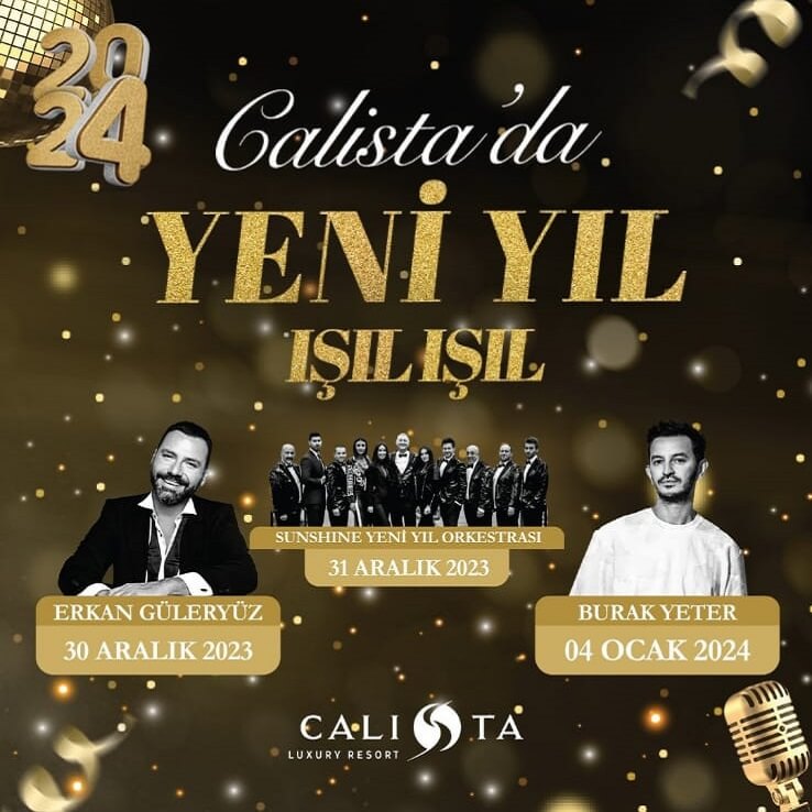 Calista Luxury Resort Belek Antalya Yılbaşı Programı 2024