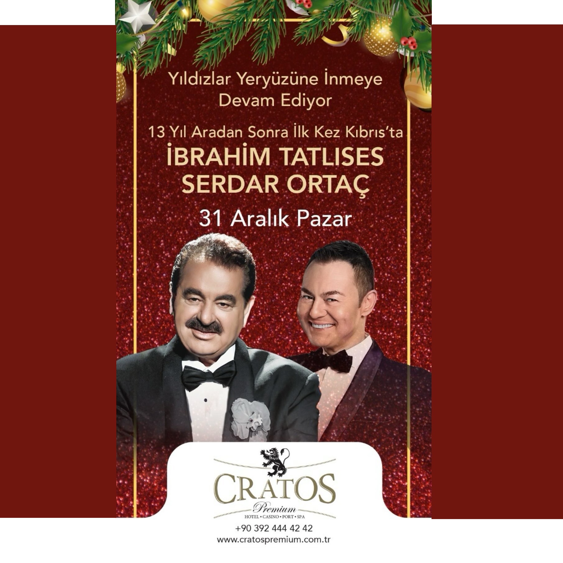 Cratos Premium Hotel Kıbrıs Yılbaşı Programı 2024