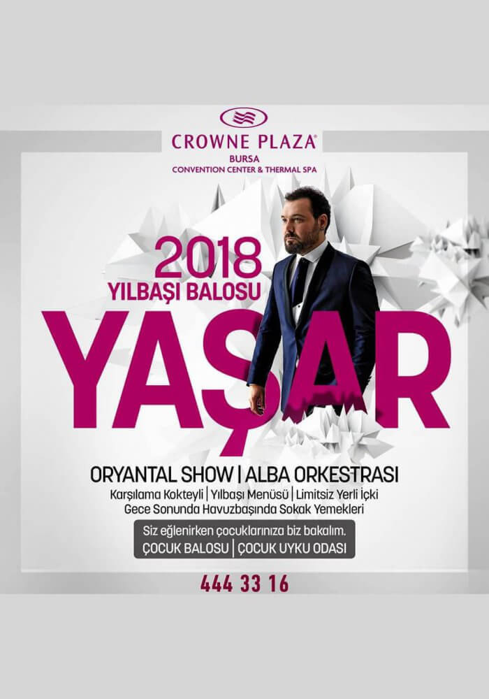 Crowne Plaza Bursa Yılbaşı 2018