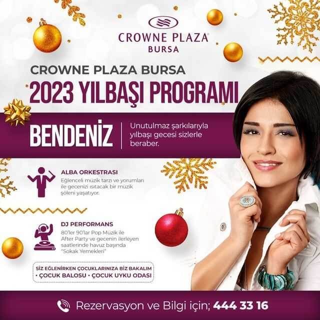Crowne Plaza Bursa Yılbaşı Programı 2023